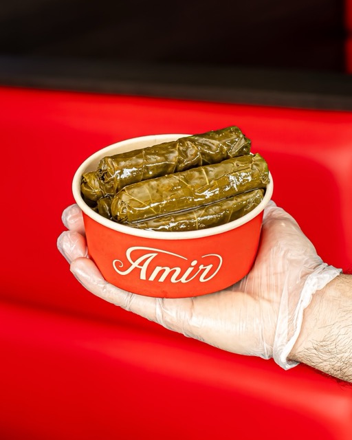 Amir food photography showing a side of garlic sauce.